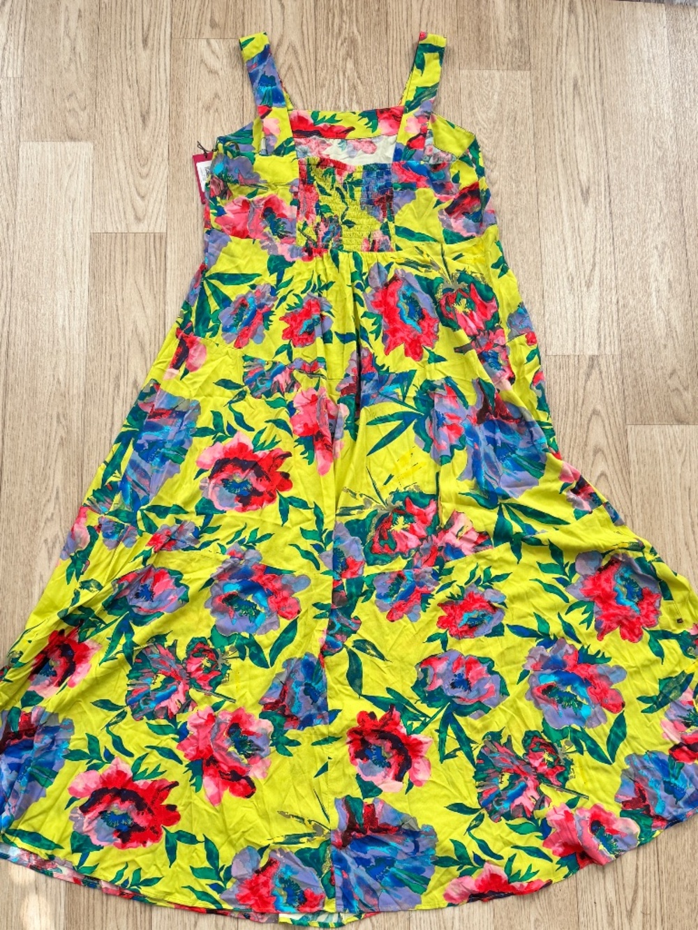 NWT Vince Camuto Floral Maxi Tiered Dress with Smocked Back, Size 1X - Picture 10 of 10